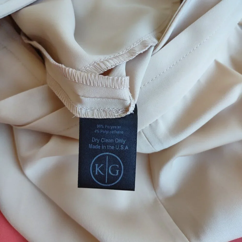 NEW Kimberly Goldson Wide-Leg Satin Trousers Colorblock Size 4 Quiet Luxury - Picture 12 of 14